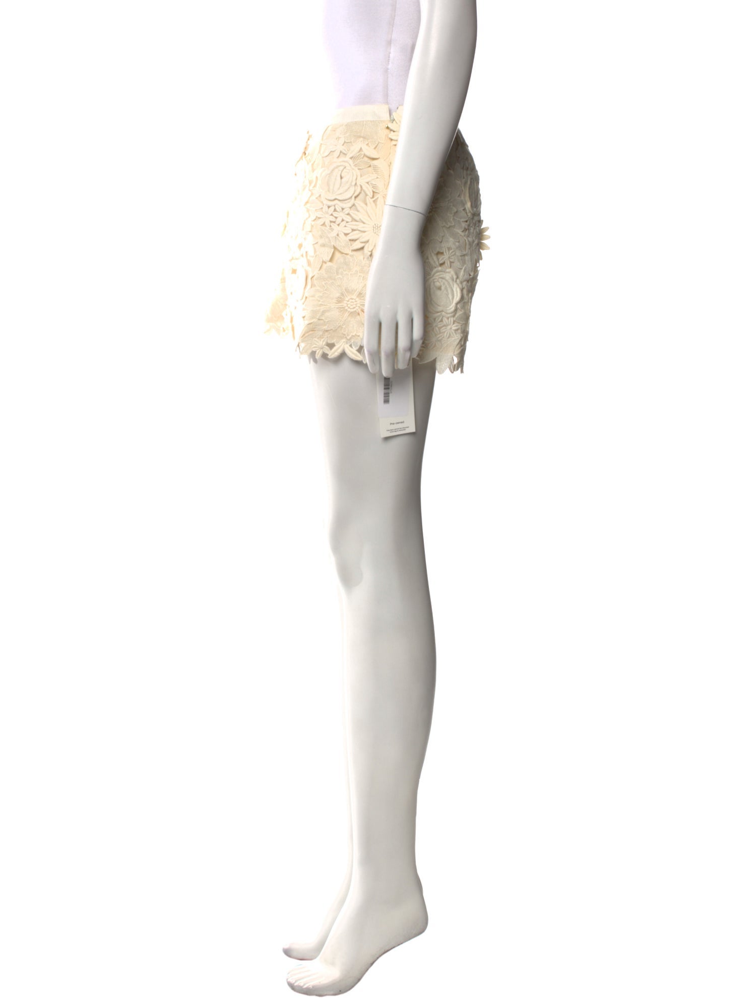 Tory Burch Lace Pattern Mini Shorts