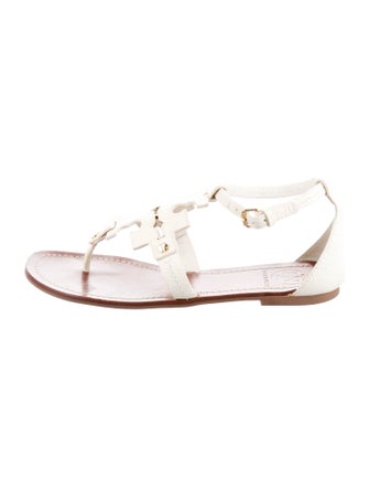 Tory Burch Leather T-Strap Sandals