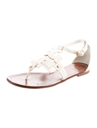 Tory Burch Leather T-Strap Sandals