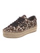 Tory Burch Canvas Animal Print Espadrille Sneakers