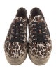 Tory Burch Canvas Animal Print Espadrille Sneakers