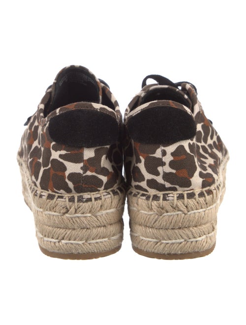 Tory Burch Canvas Animal Print Espadrille Sneakers
