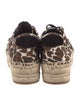 Tory Burch Canvas Animal Print Espadrille Sneakers