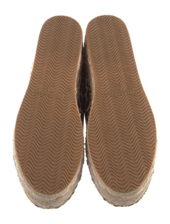 Tory Burch Canvas Animal Print Espadrille Sneakers