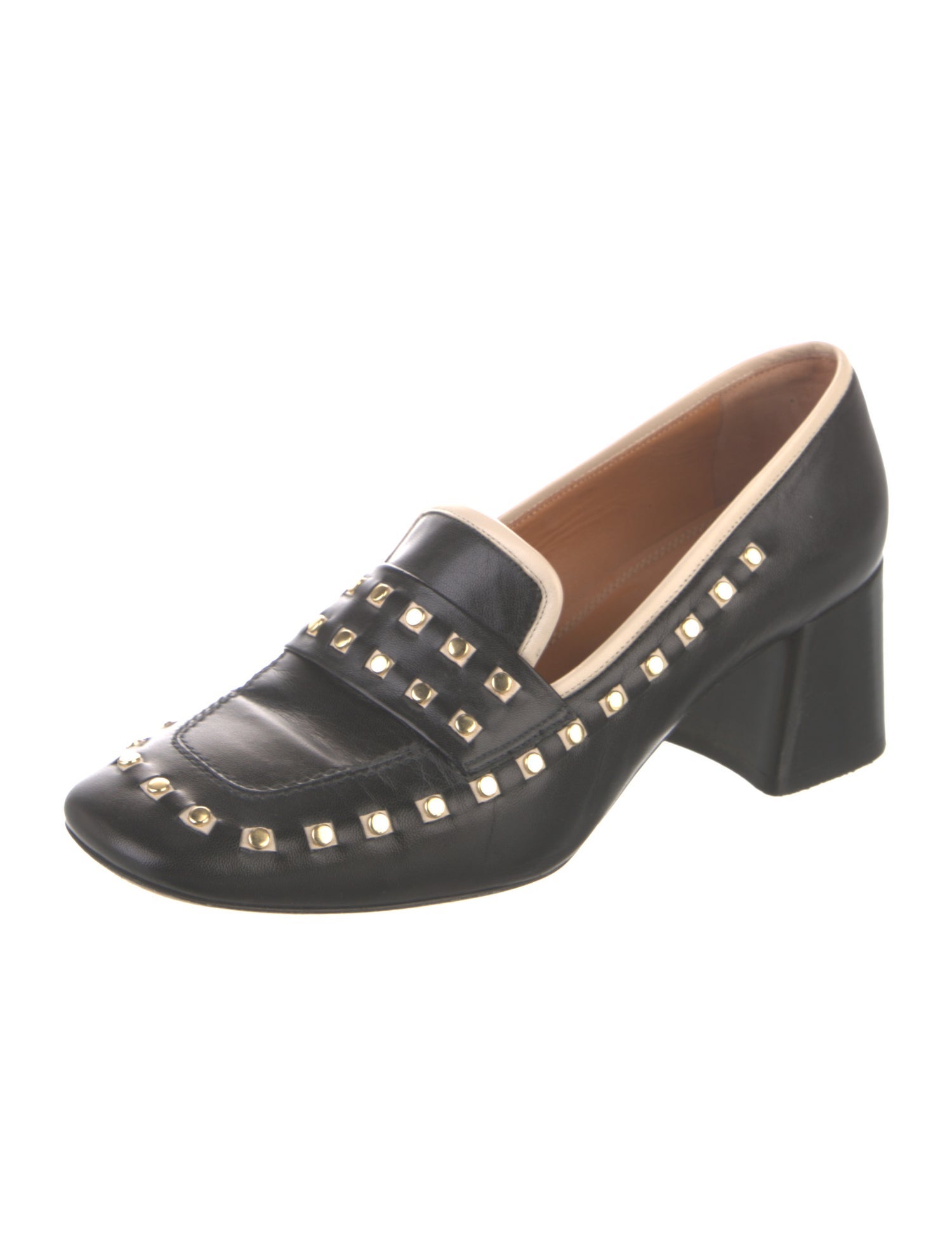 Tory Burch Leather Studded Accents Pumps