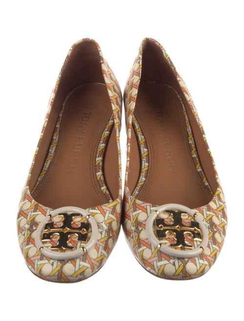 Tory Burch Leather Printed Ballet Flats