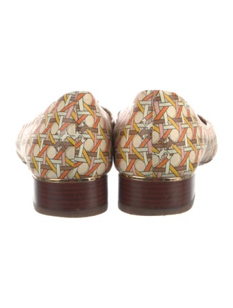 Tory Burch Leather Printed Ballet Flats