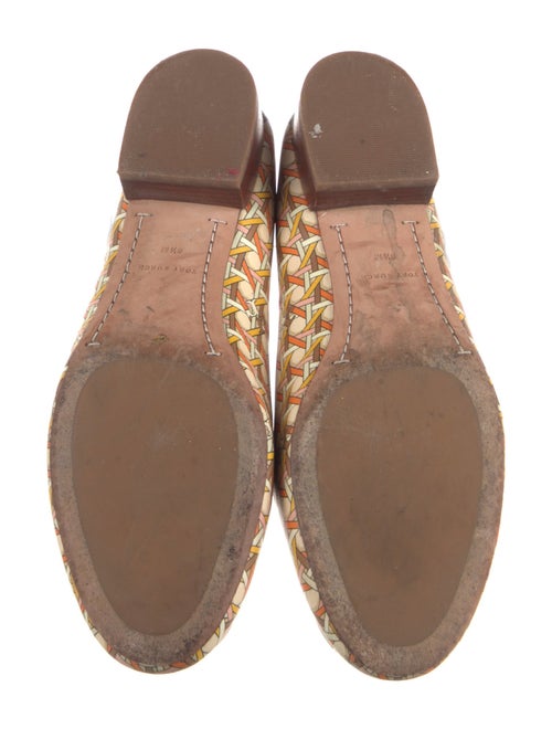 Tory Burch Leather Printed Ballet Flats