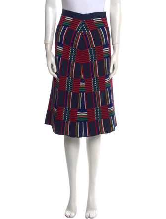 Tory Burch Striped Knee-Length Skirt