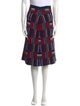 Tory Burch Striped Knee-Length Skirt