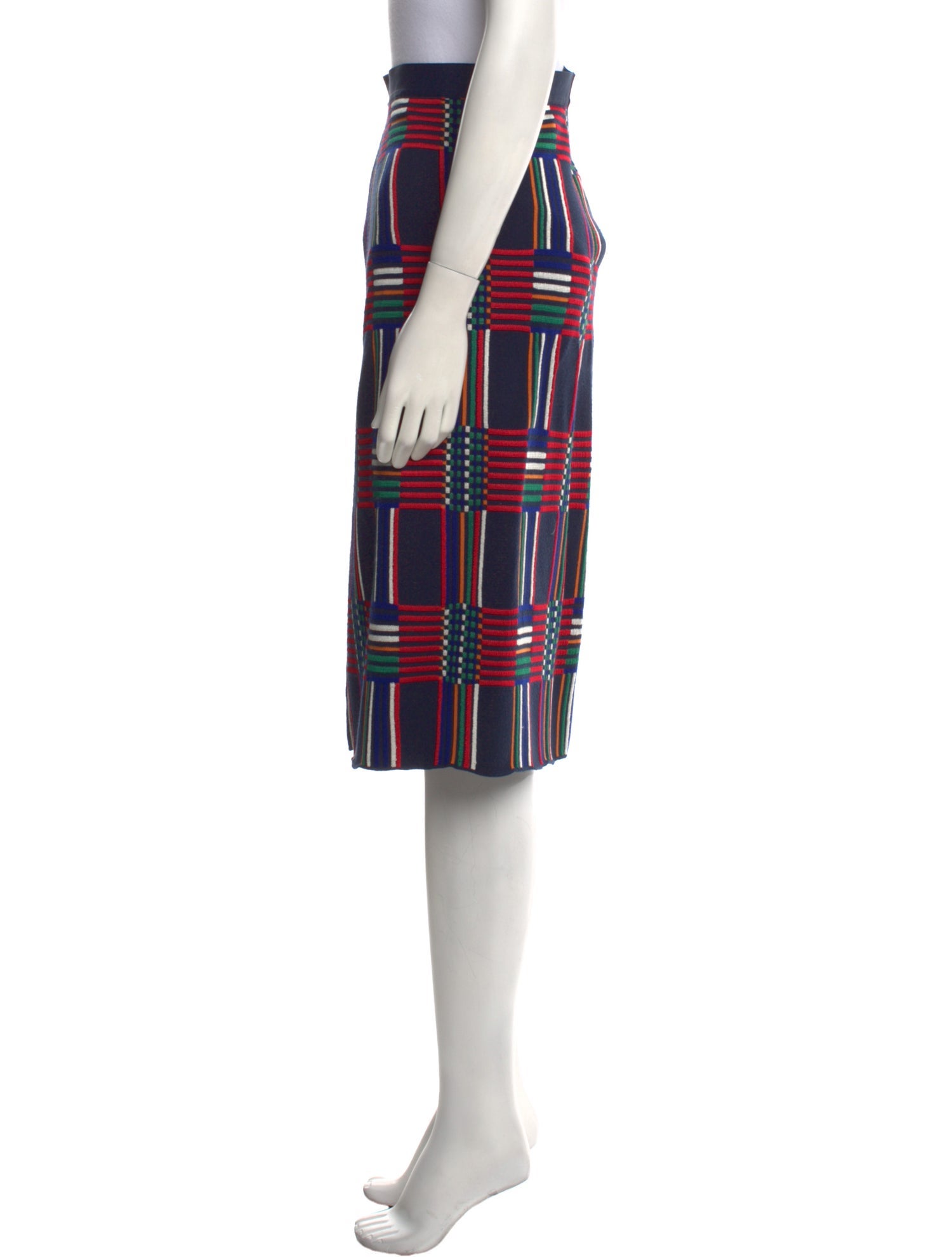 Tory Burch Striped Knee-Length Skirt