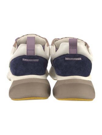 Tory Burch Suede Printed Chunky Sneakers