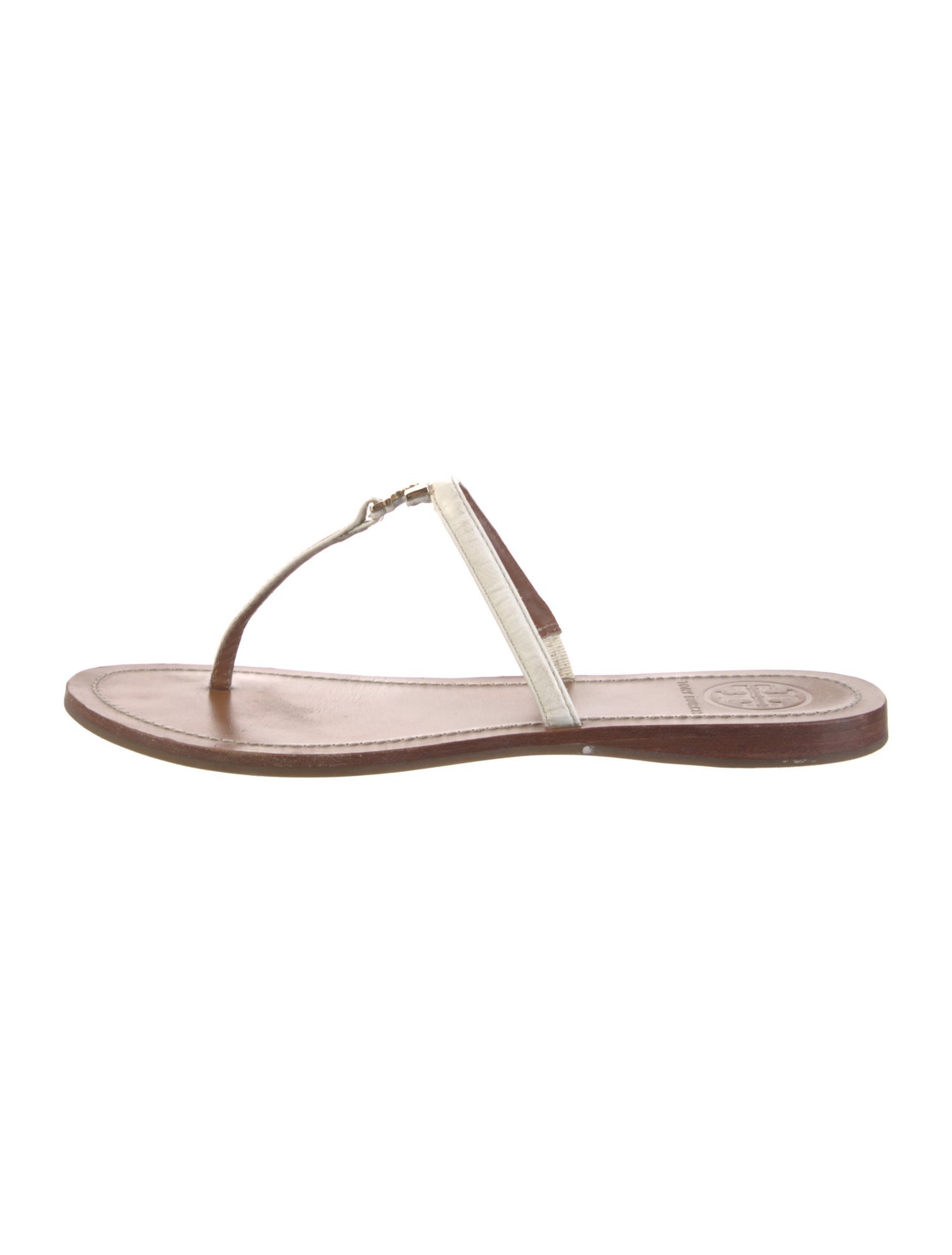 Tory Burch Leather T-Strap Sandals