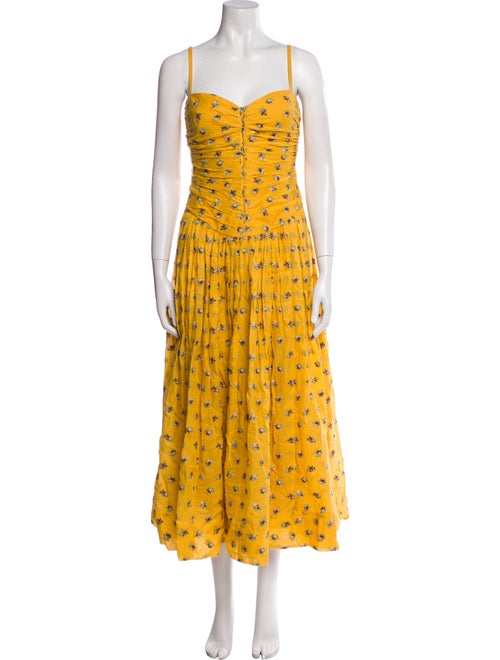 Tory Burch Floral Print Long Dress