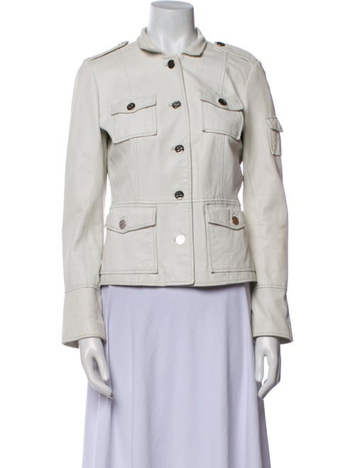 Tory Burch Leather Utility Jacket