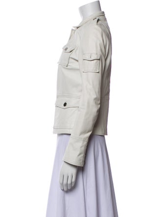 Tory Burch Leather Utility Jacket