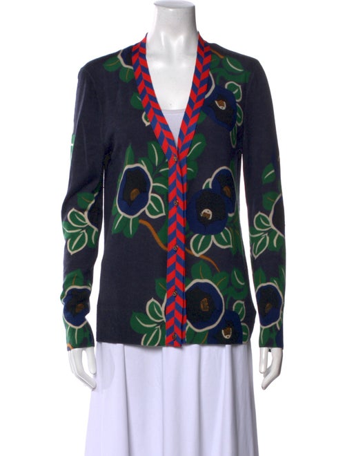 Tory Burch Merino Wool Printed Sweater