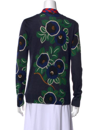 Tory Burch Merino Wool Printed Sweater