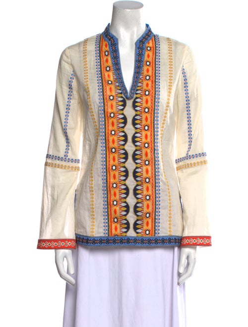 Tory Burch Printed V-Neck Tunic
