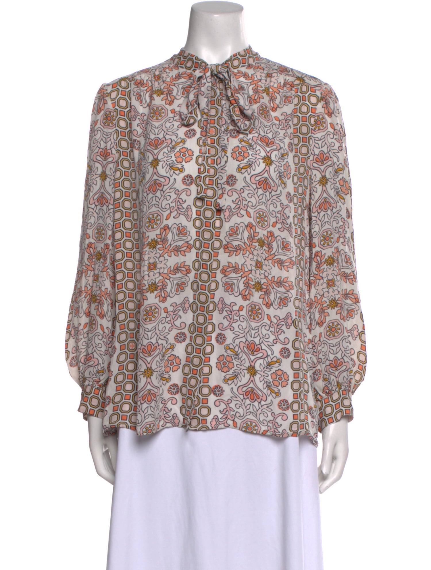 Tory Burch Silk Printed Blouse