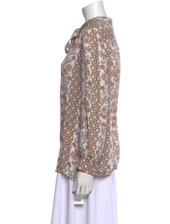 Tory Burch Silk Printed Blouse