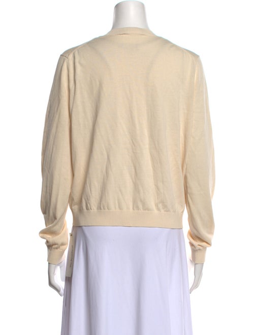 Tory Burch V-Neck Long Sleeve Sweatshirt