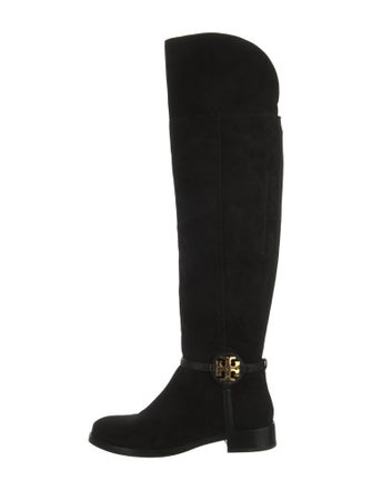 Tory Burch Suede Riding Boots