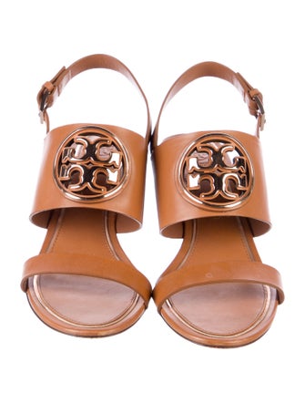 Tory Burch Leather Slingback Sandals