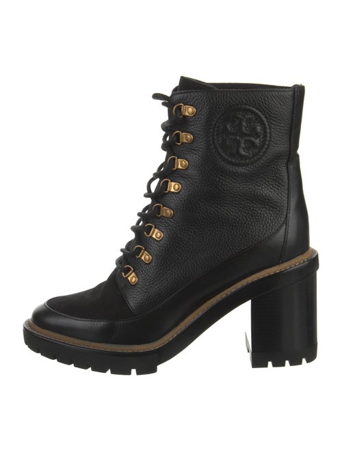 Tory Burch Leather Lace-Up Boots