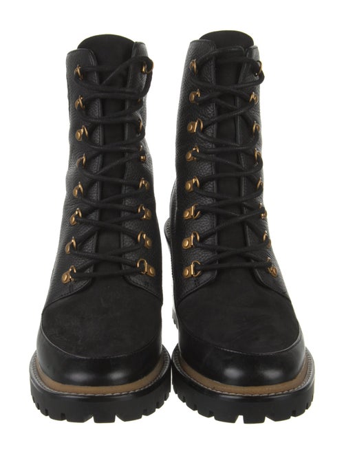 Tory Burch Leather Lace-Up Boots