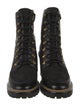 Tory Burch Leather Lace-Up Boots