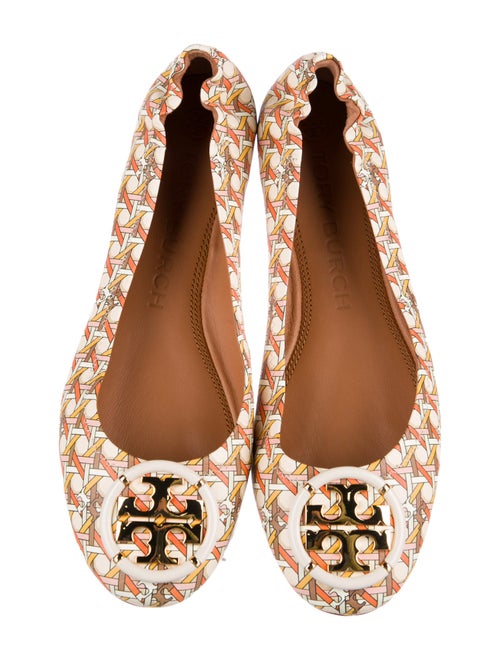 Tory Burch Leather Printed Ballet Flats