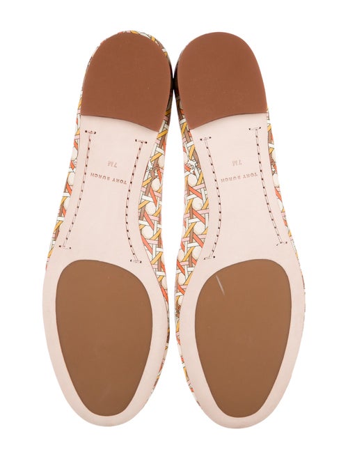 Tory Burch Leather Printed Ballet Flats