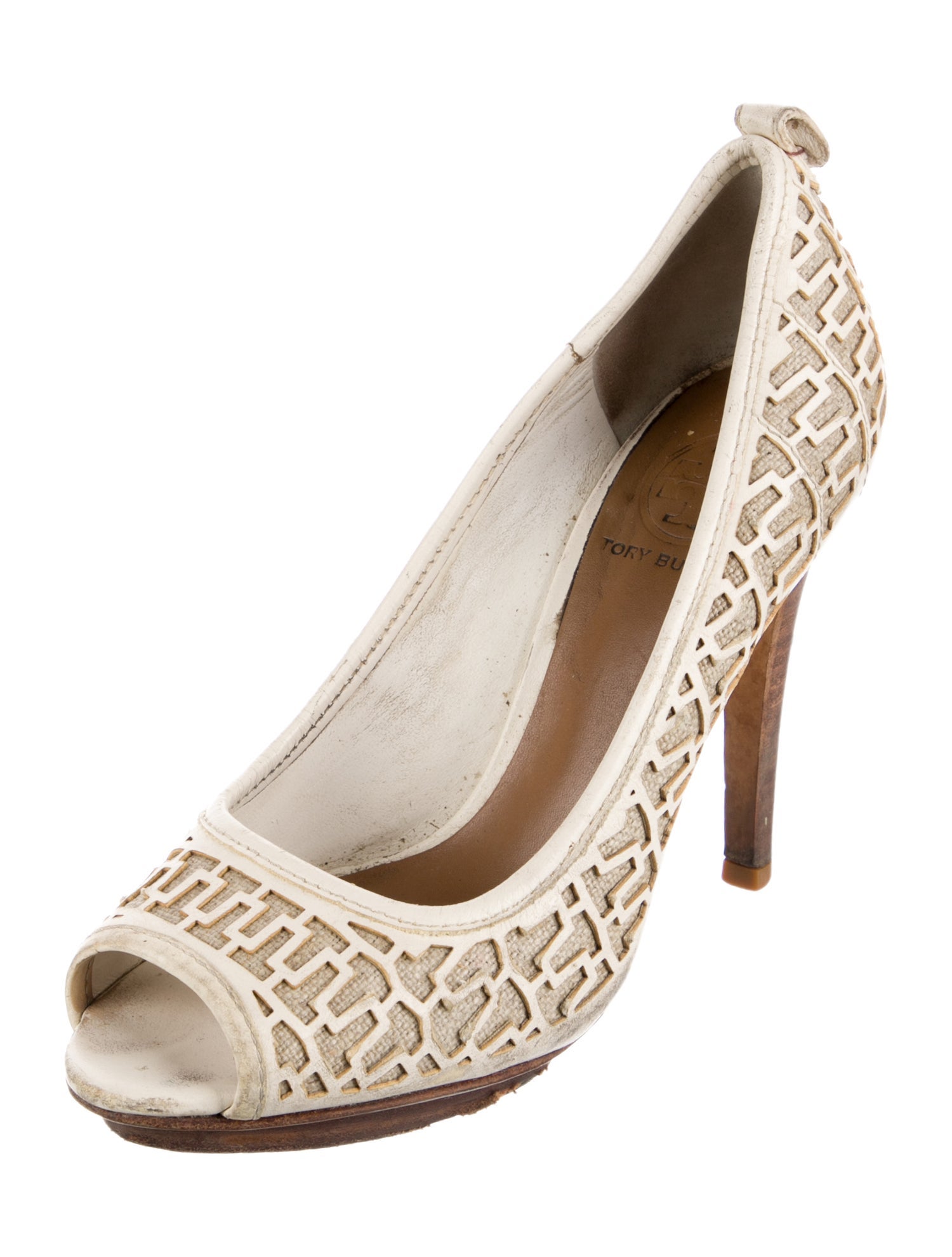 Tory Burch Leather Printed Pumps