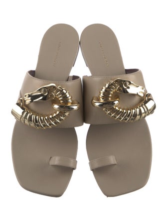 Tory Burch Leather Slides