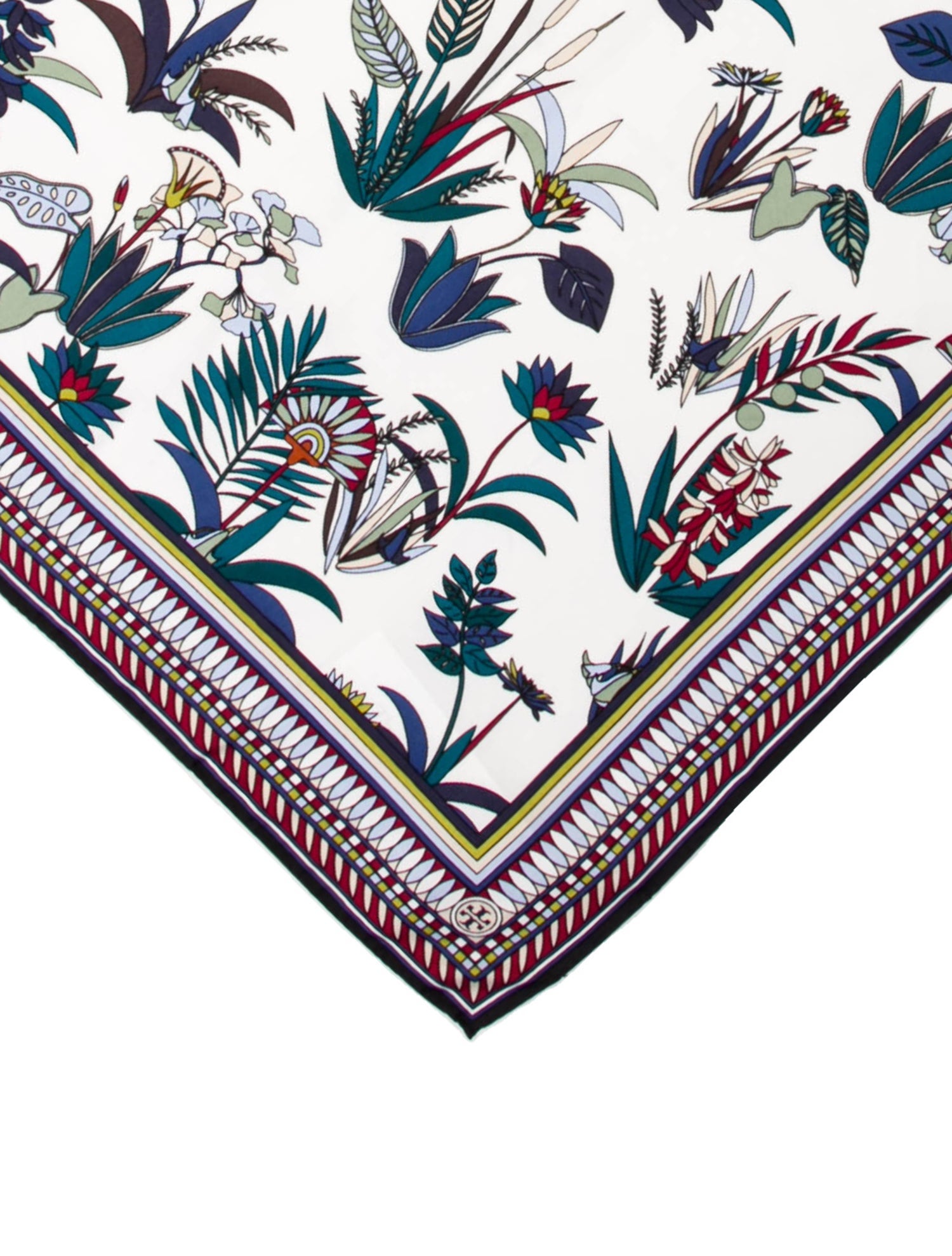 Tory Burch Silk Floral Print Scarf