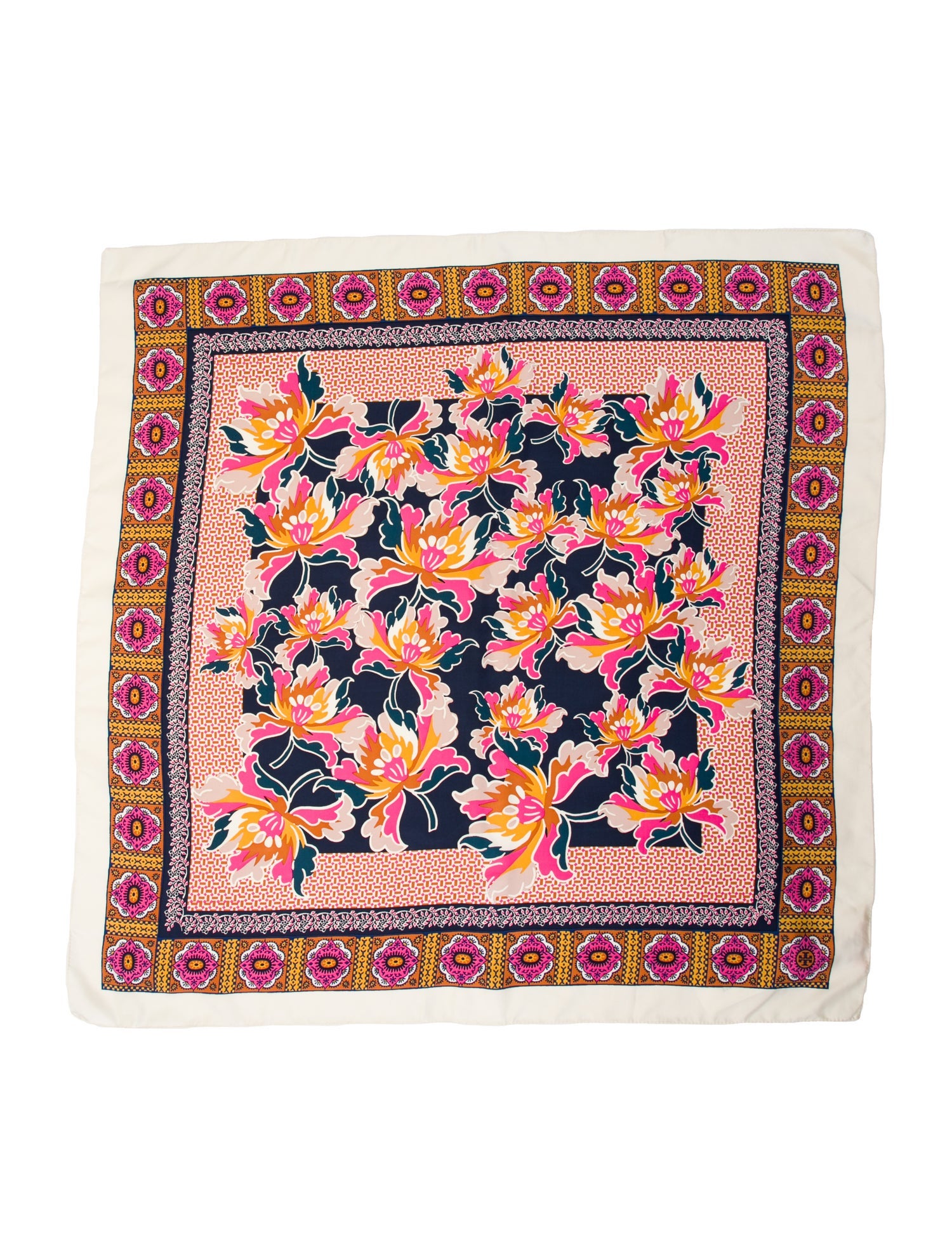 Tory Burch Silk Floral Print Scarf