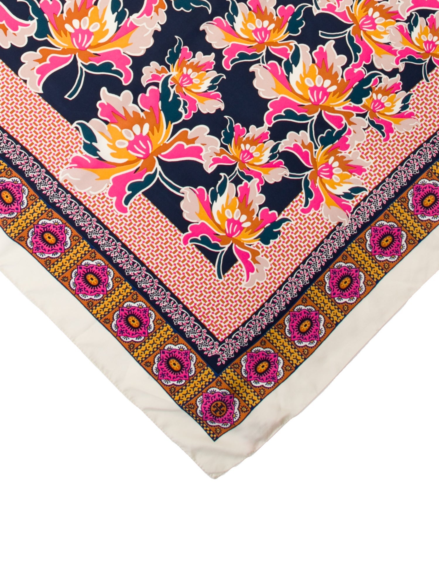 Tory Burch Silk Floral Print Scarf