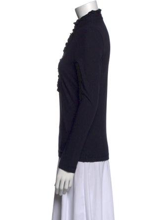 Tory Burch Mock Neck Long Sleeve Sweatshirt