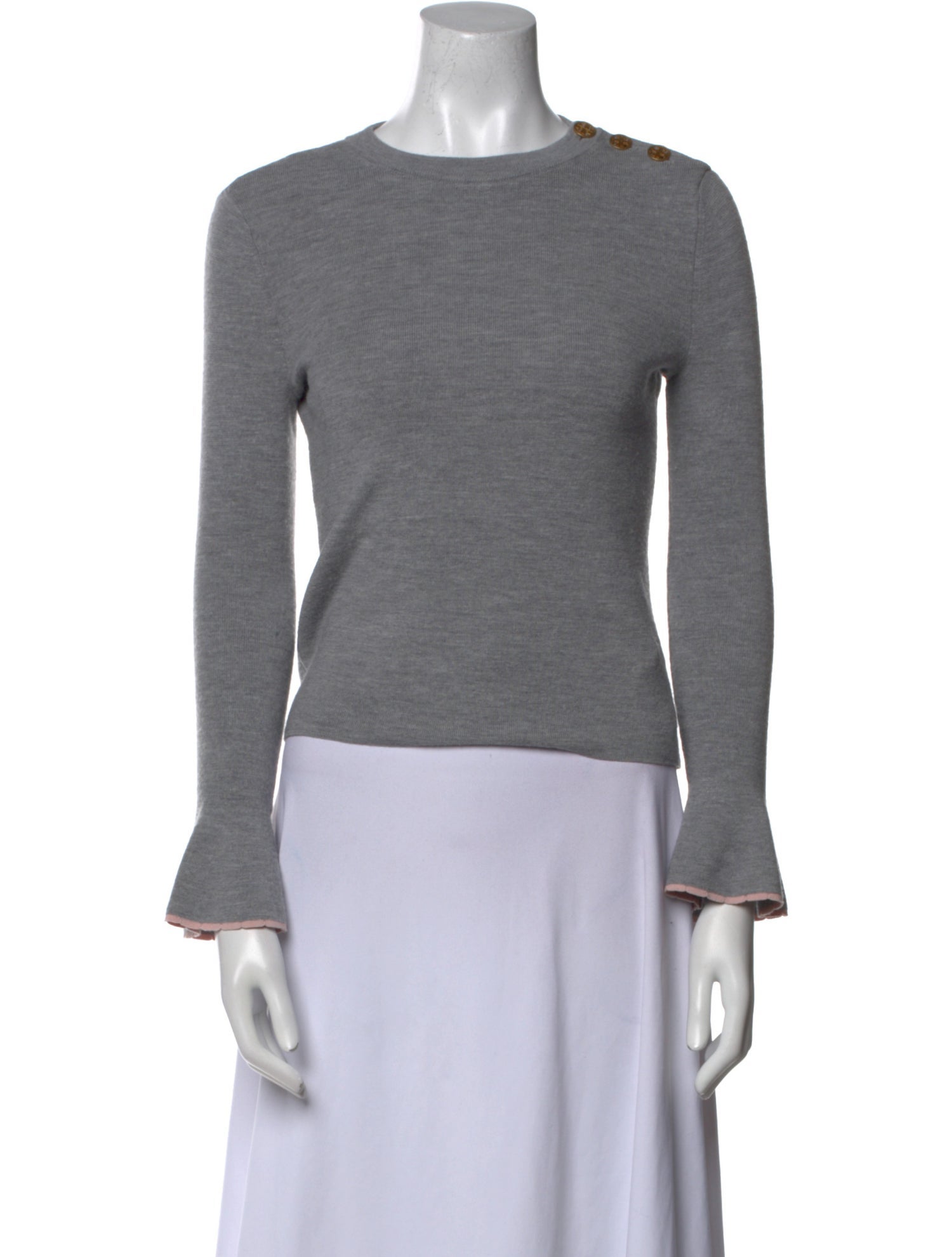Tory Burch Merino Wool Crew Neck Sweater