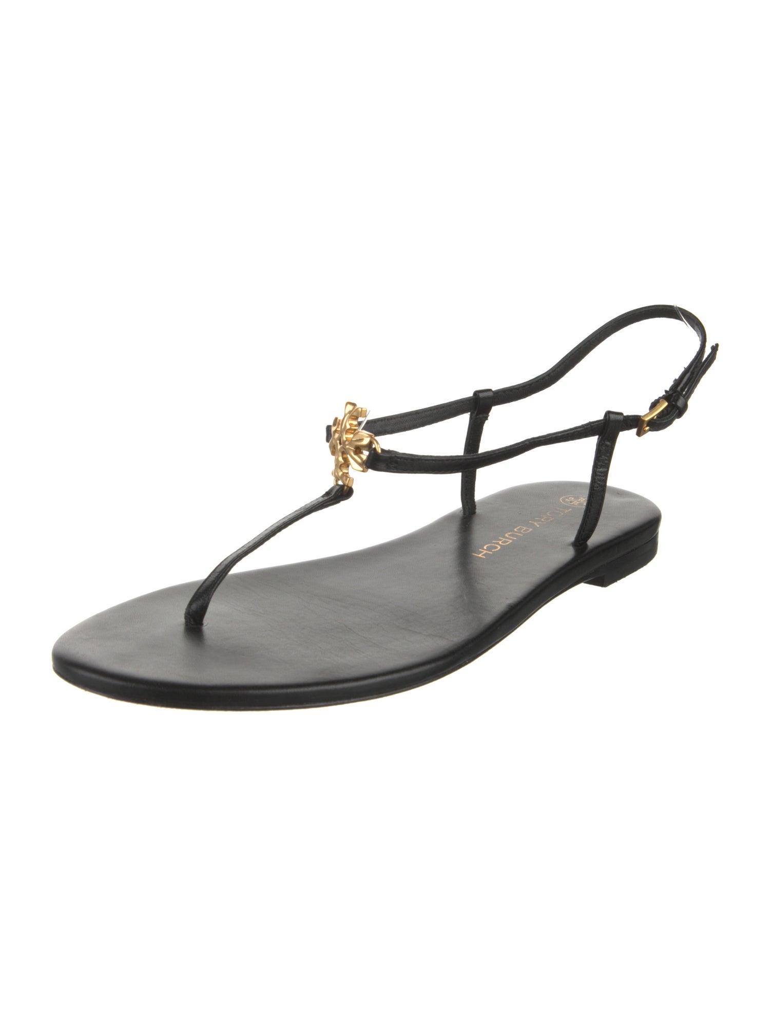 Tory Burch Leather T-Strap Sandals