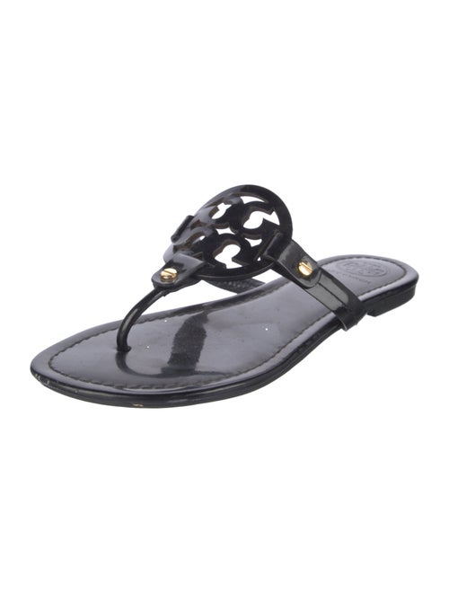 Tory Burch Patent Leather T-Strap Sandals