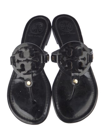 Tory Burch Patent Leather T-Strap Sandals
