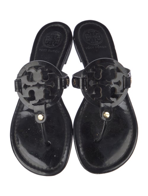 Tory Burch Patent Leather T-Strap Sandals