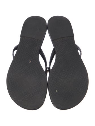 Tory Burch Patent Leather T-Strap Sandals