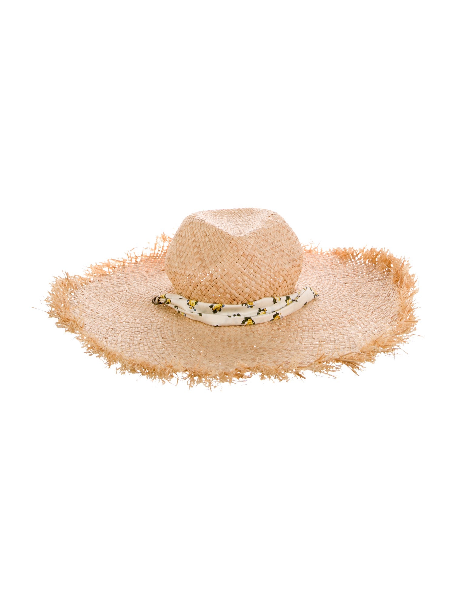 Tory Burch Straw Sun Hat With Ribbon Accent