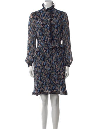 Tory Burch Floral Print Mini Dress