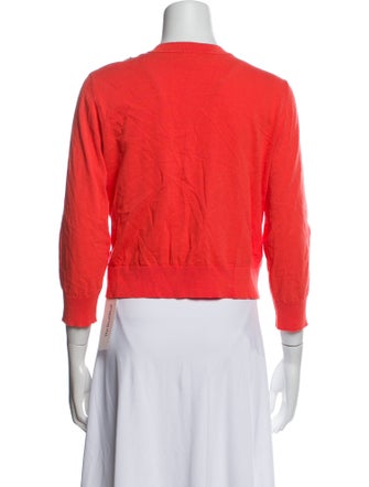 Tory Burch Printed Crew Neck Sweater