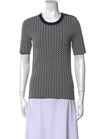 Tory Burch Printed Crew Neck T-Shirt