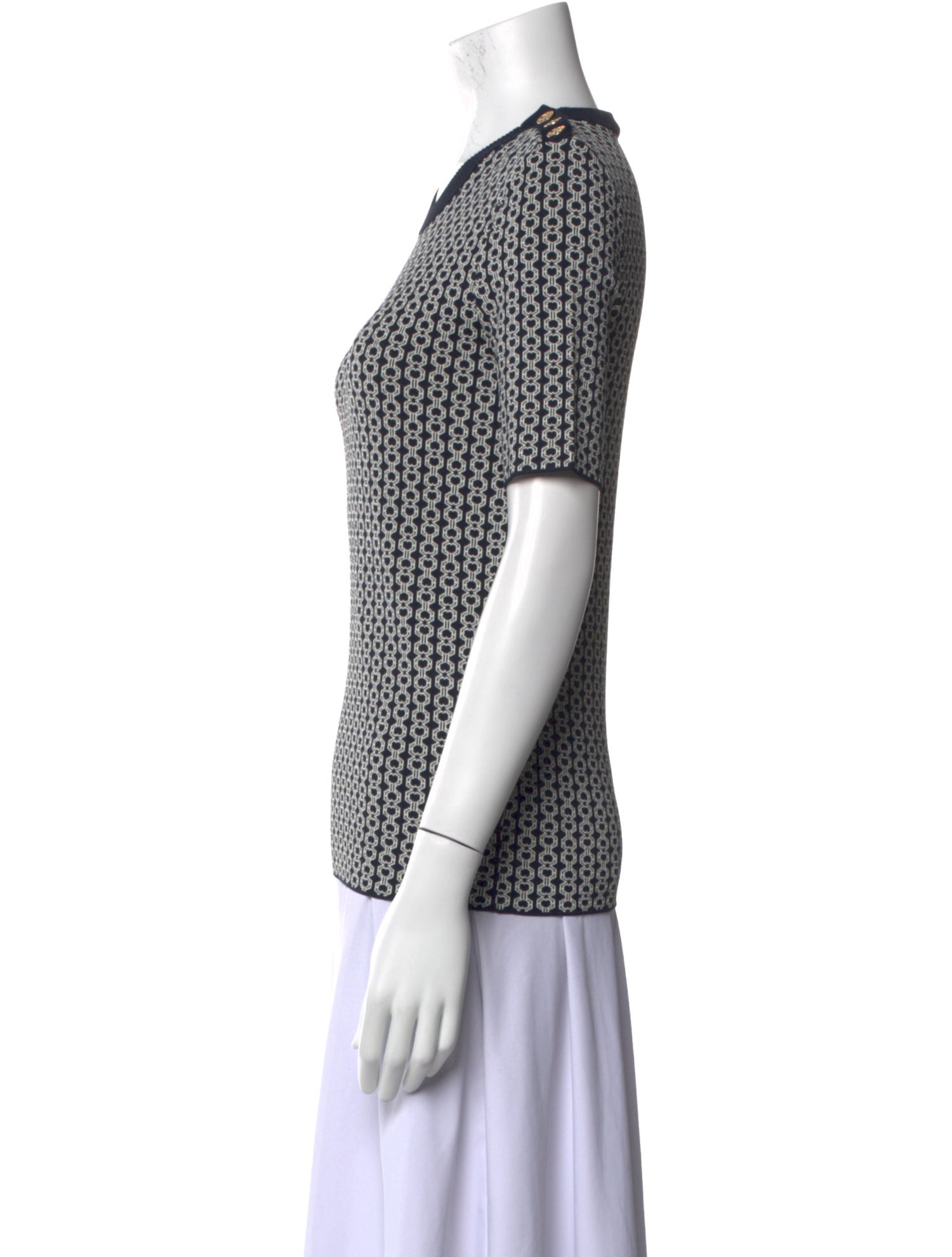 Tory Burch Printed Crew Neck T-Shirt